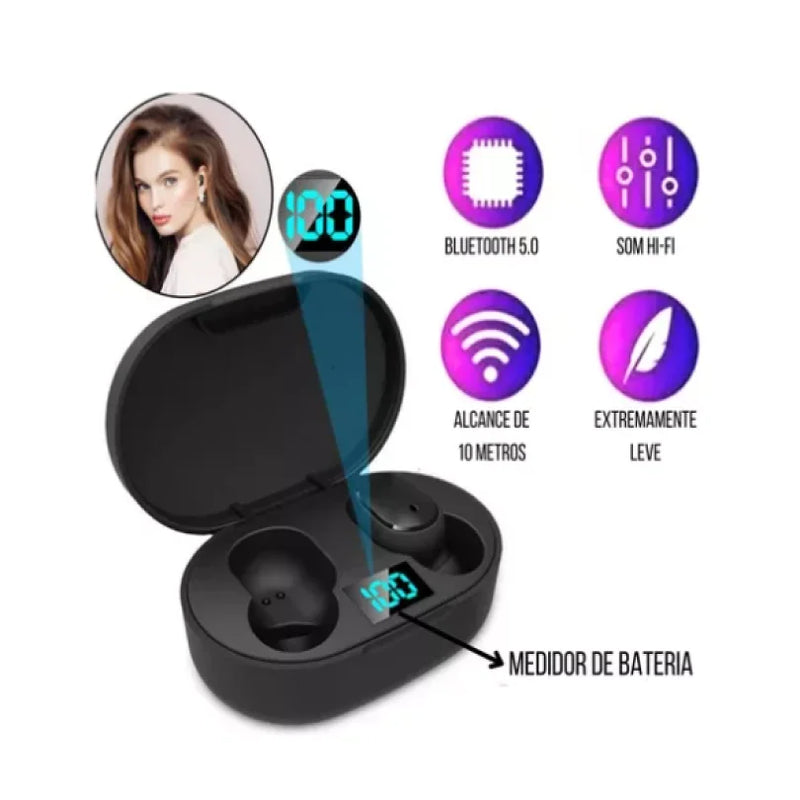 Fone De Ouvido Original Bluetooth 5.0 Par Tws