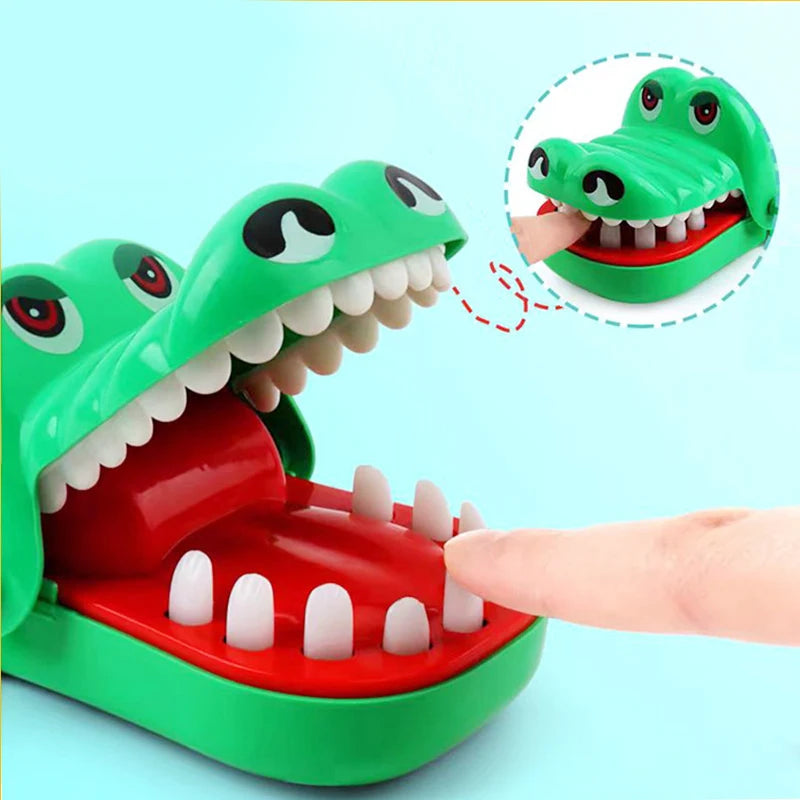 Dentes de crocodilo jacaré mordendo dedo jogos dentista engraçado para festa e crianças jogo de sorte brincadeiras criatividade brinquedos para crianças