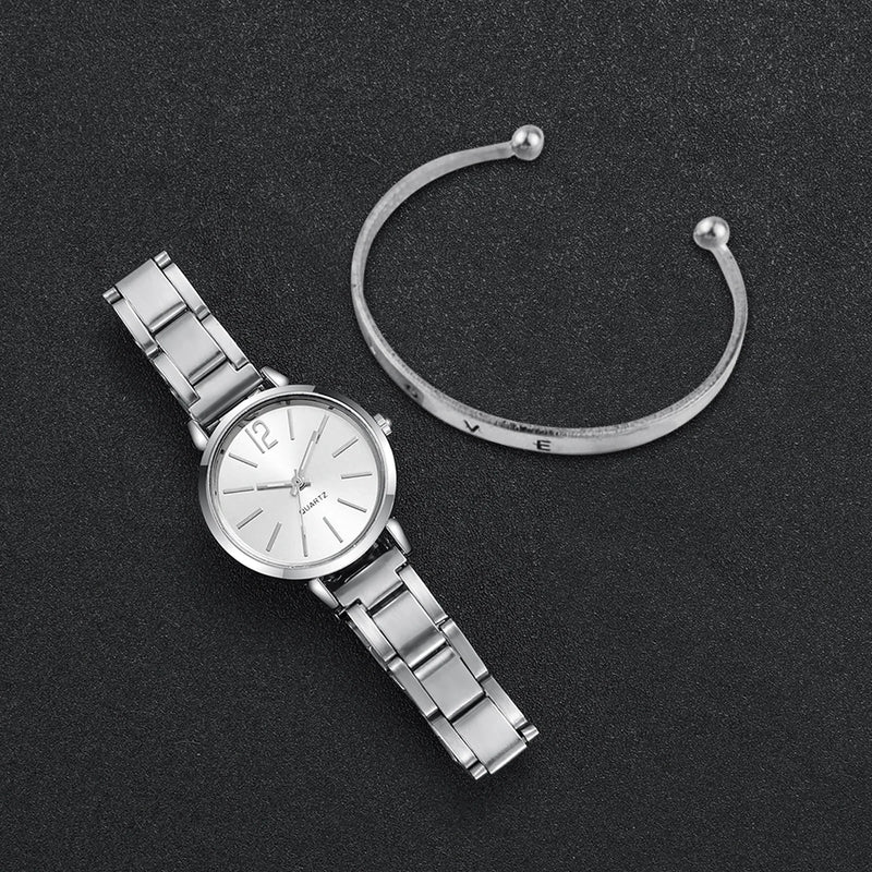 Relogio Fashion Women Elagant Watch Casual Simple Steel Strap