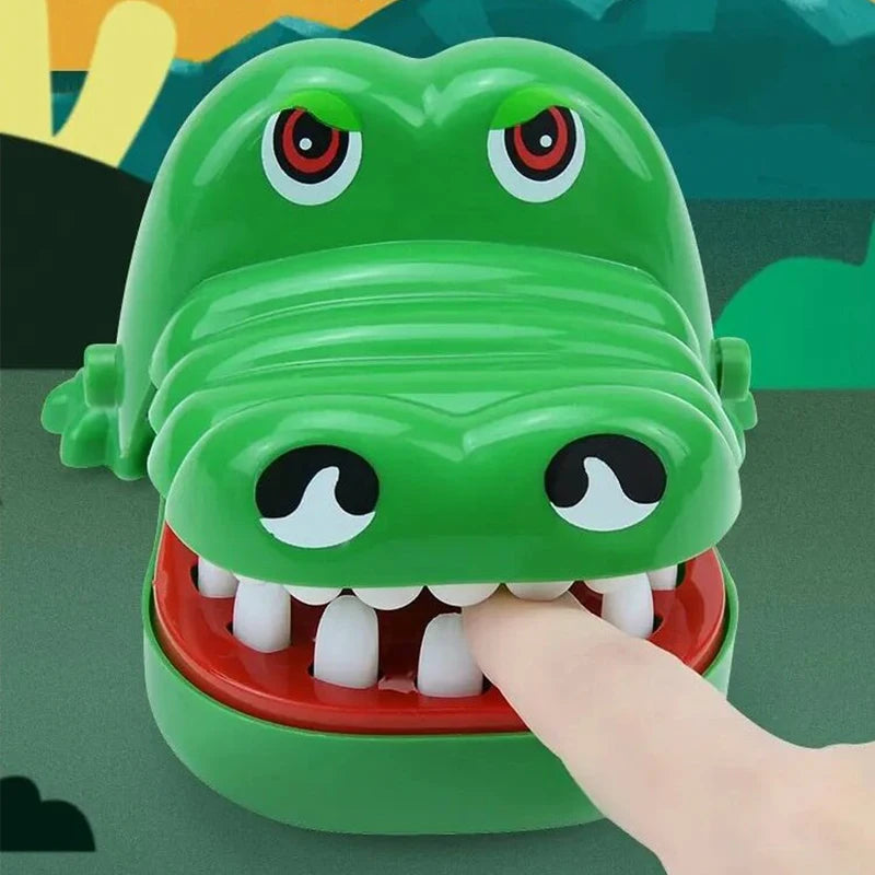 Dentes de crocodilo jacaré mordendo dedo jogos dentista engraçado para festa e crianças jogo de sorte brincadeiras criatividade brinquedos para crianças