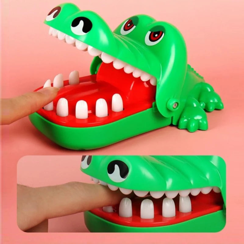 Dentes de crocodilo jacaré mordendo dedo jogos dentista engraçado para festa e crianças jogo de sorte brincadeiras criatividade brinquedos para crianças